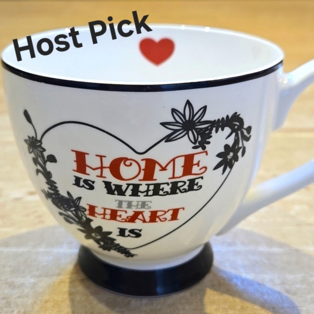 Portobello by Inspire "Home is Where the Heart is" Bone China Mug